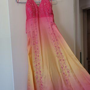 Multicolor prom dress